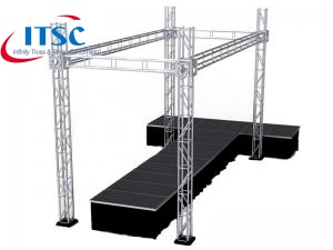 Hệ thống sân khấu đường băng trình diễn thời trang di động 32x20ft