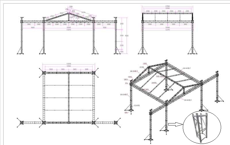 giàn đèn sân khấu đã qua sử dụng