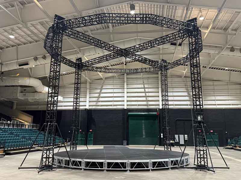 Large theater lighting truss